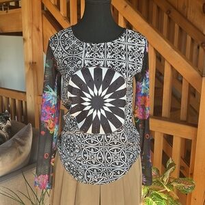 DESIGUAL Long Sleeve Top Size XS